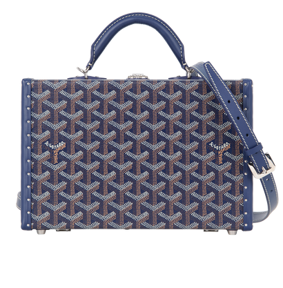 Grand Hotel Trunk, &pound;2,400, Handbags, Blue, Canvas, Front view